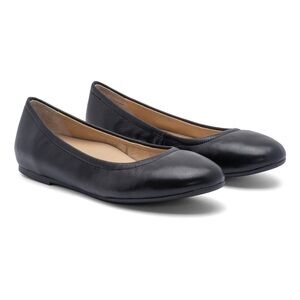 ABEO Promenade Flat Women’s size 9.5, Black Leather Flats, arch support, comfy‎